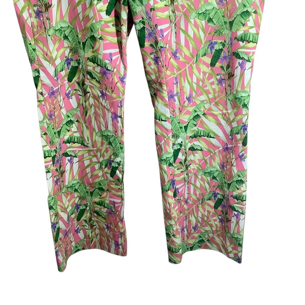 J. McLaughlin Floral Tropical Print Pants Pull On - Picture 3 of 8